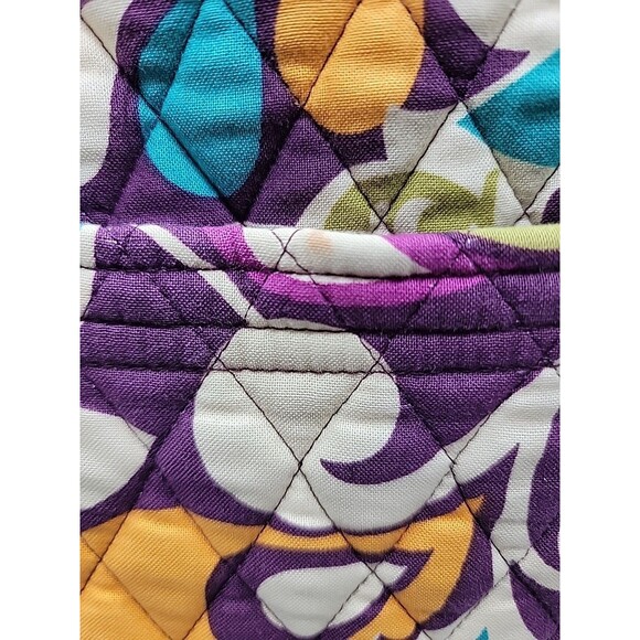 Vera Bradley Tote Bag Plum Crazy Retired Quilted W/ 2 Small Wallet/Wristlets - Picture 10 of 10